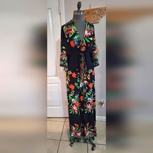 Ny&Co floral mock kimono maxi dress